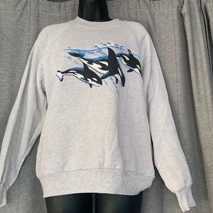 Vintage sea world crew neck
